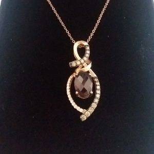 Le Vian rhodolite garnet and chocolate diamond